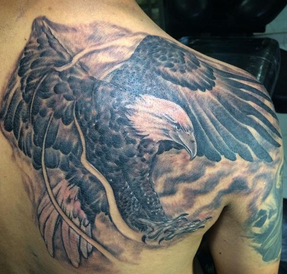 Eagle Tatto On Shoulder 2