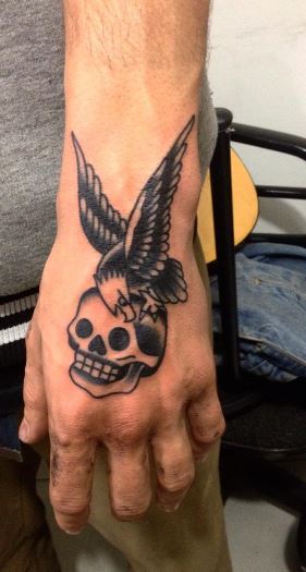 Eagle Tatto On Wrist 3