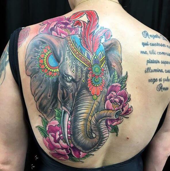 Elephant Tattoos Design With Quotes