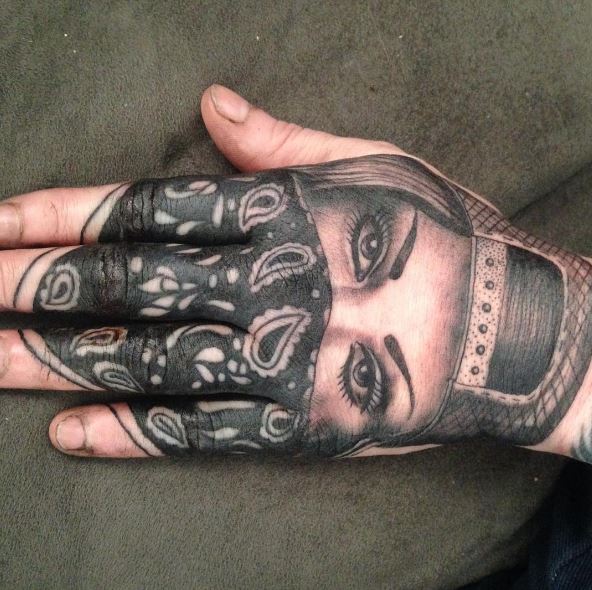 Gangsta Tattoos Design On Hands