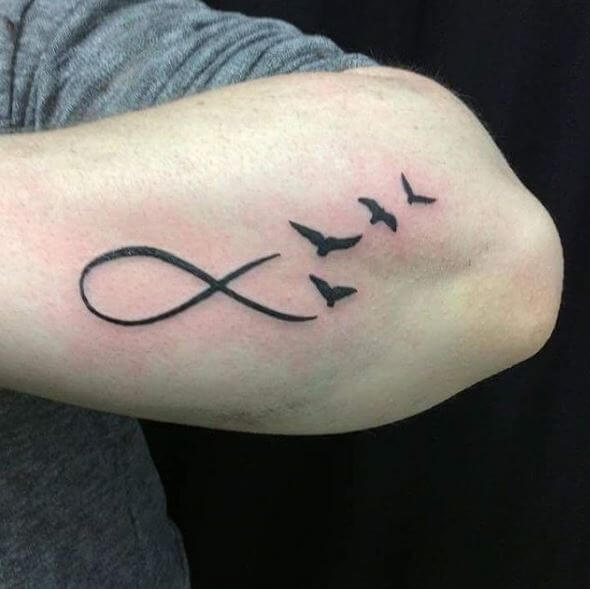 Infinity Tattoos On Elbow