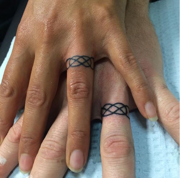 Infinity Wedding Ring Tattoos Design And Ideas