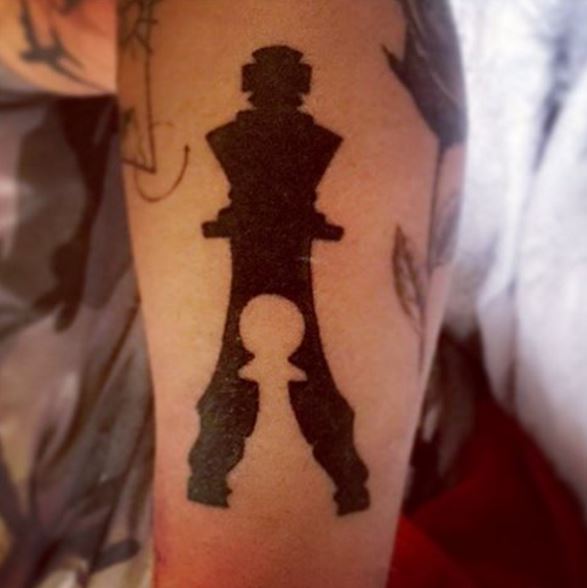 King And Pawn Chess Tattoos Design On Hand