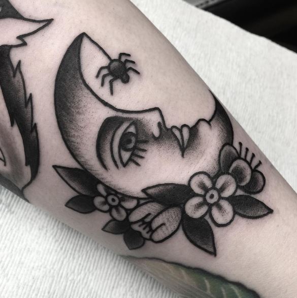 Moon Tattoo On Arm 29