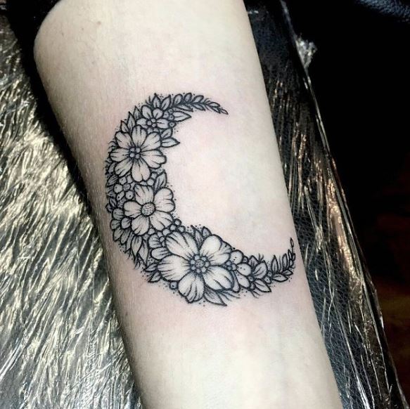 Moon Tattoo On Arm 3