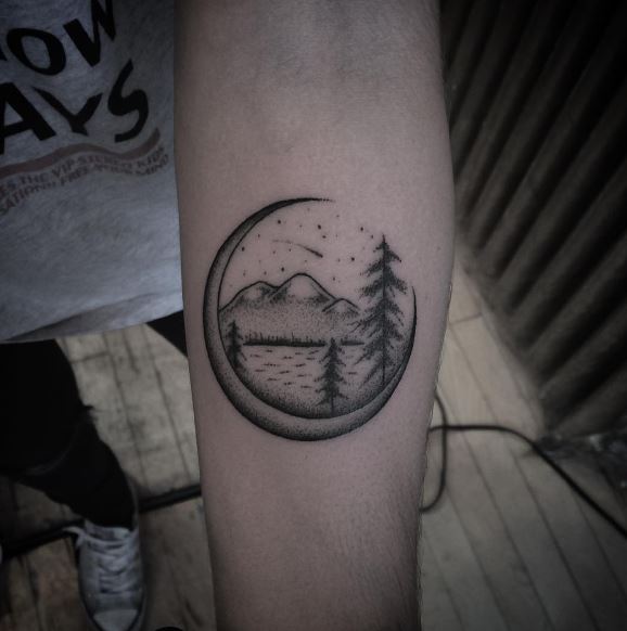 Moon Tattoo On Arm 31