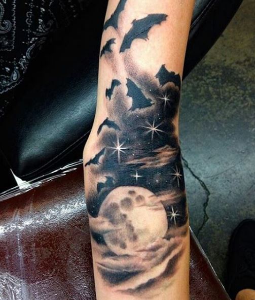 Moon Tattoo On Arm 37