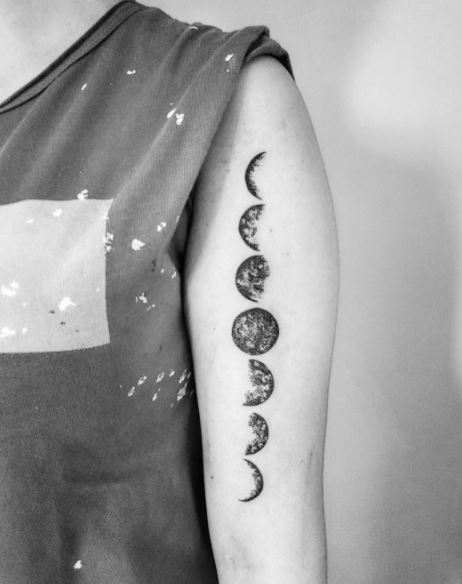Moon Tattoo On Arm 38