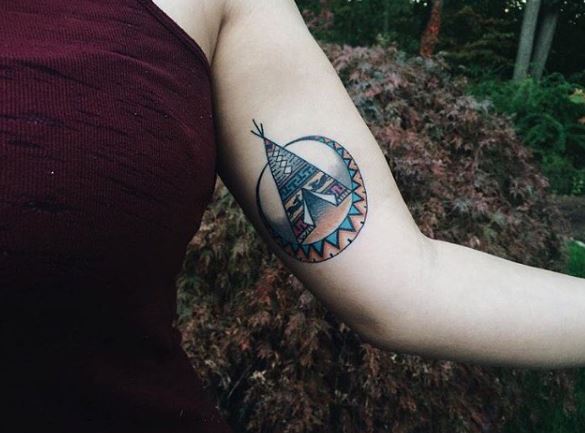 Moon Tattoo On Arm 40