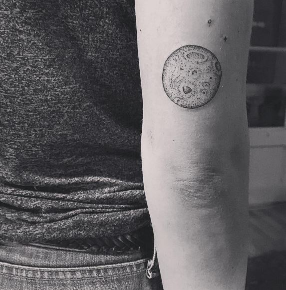 Moon Tattoo On Arm 5