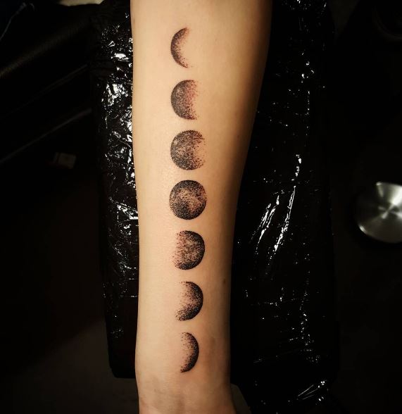 Moon Tattoo On Arm 6