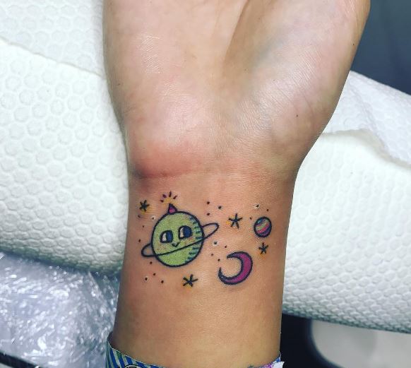 Moon Tattoo On Wrist 1