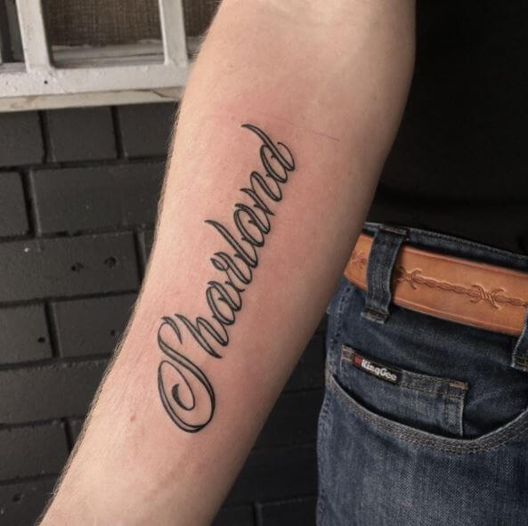 Nice Name Tattoo Design