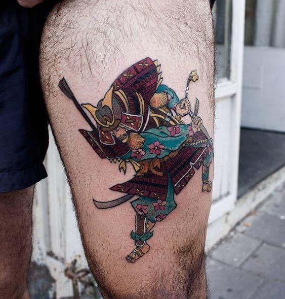 Samurai Tattoo On Arm 17
