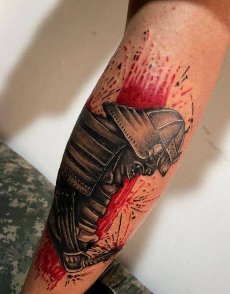 Samurai Tattoo On Arm 2