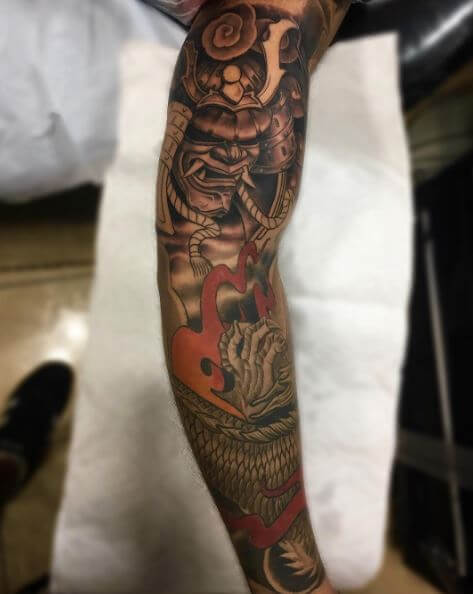 Samurai Tattoo On Arm 20