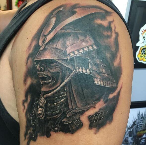 Samurai Tattoo On Arm 22