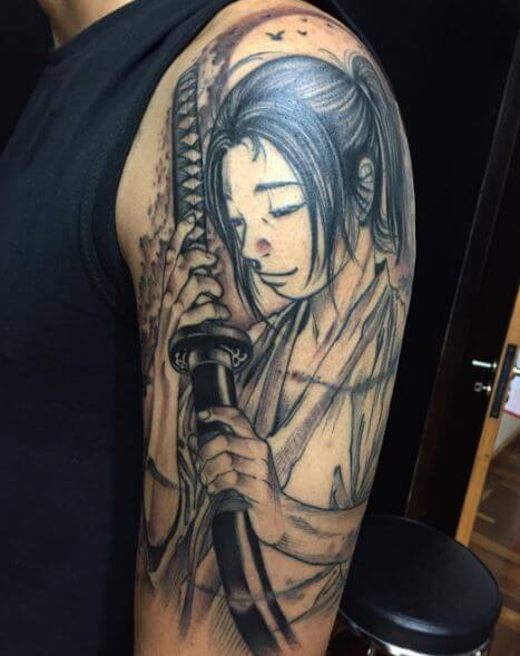 Samurai Tattoo On Arm 26