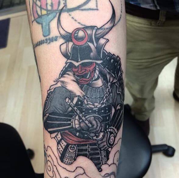 Samurai Tattoo On Arm 29