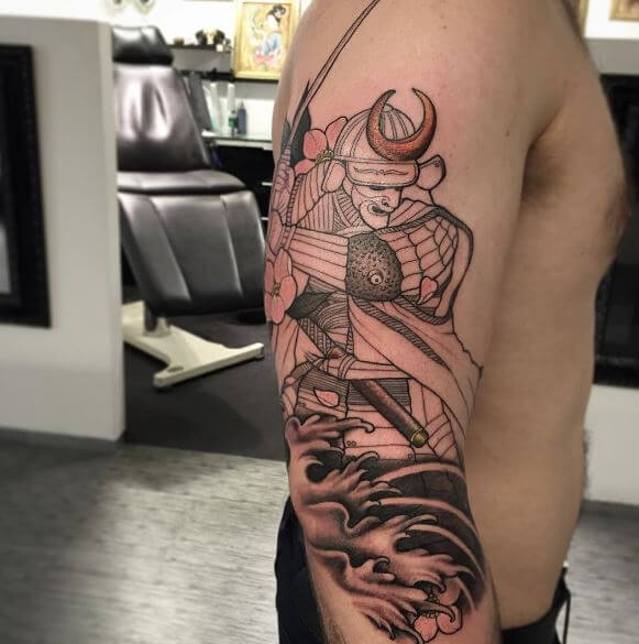 Samurai Tattoo On Arm 3