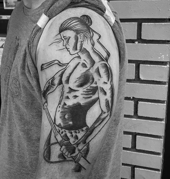 Samurai Tattoo On Arm 33