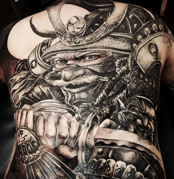 Samurai Tattoo On Body 7