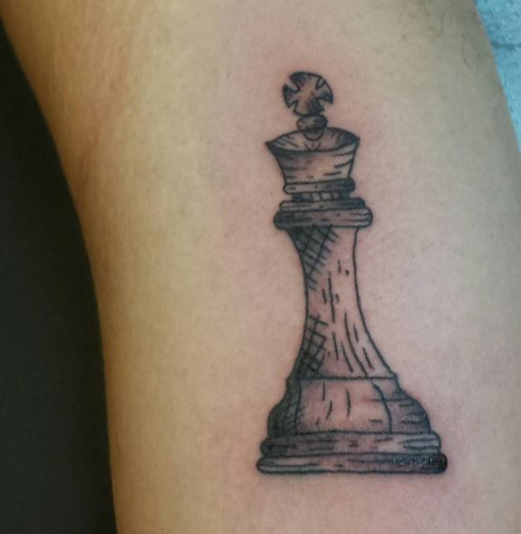 Simple Chess King Tattoos Design And Ideas