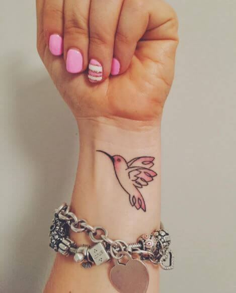Small Hummingbird Tattoos On Wrist