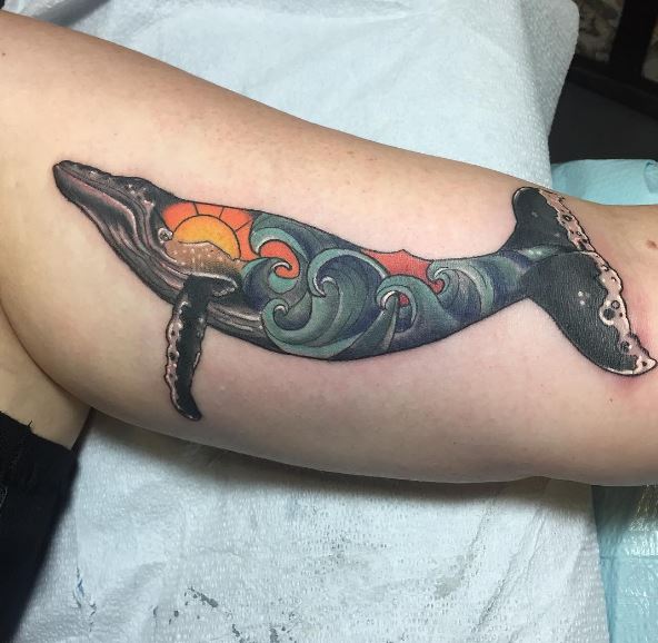 Whale Nautical Tattoos Design And Ideas