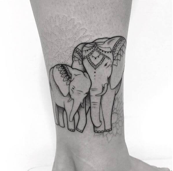 African Elephant Tattoos