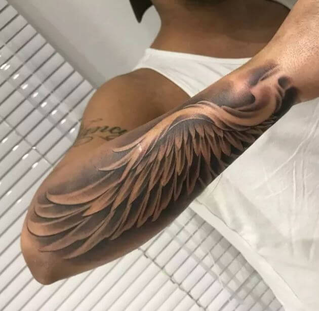 Angel Wings Tattoo On Arms