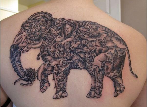 Angry Elephant Tattoos