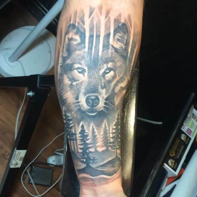 Arm Tattoos For Men Half Sleeves Wolf