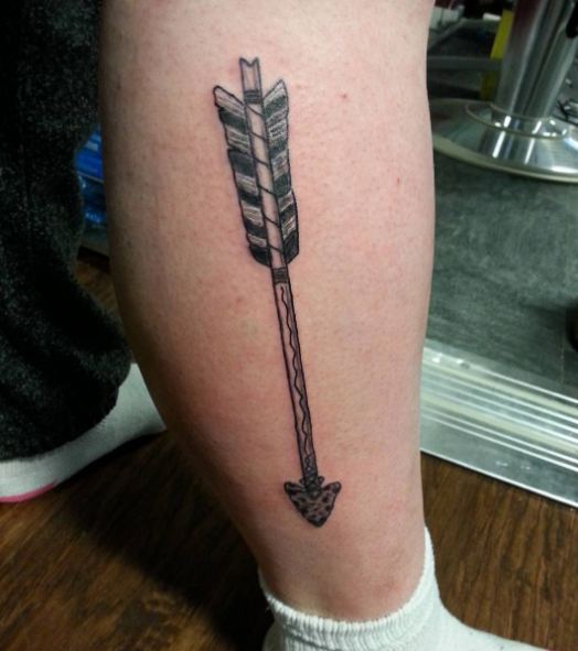 Arrow Tattoos On Leg