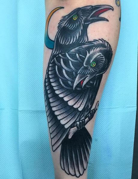 Awesome Crow Tattoos
