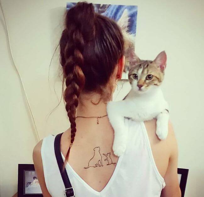Cat And Dog Tattoo