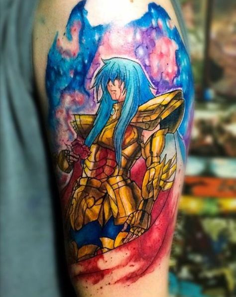 Colorful Anime Tattoos