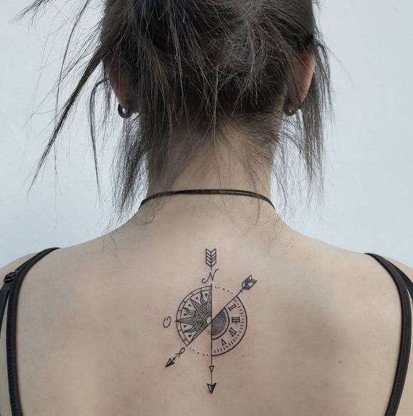 Compass Tattoos For Girls