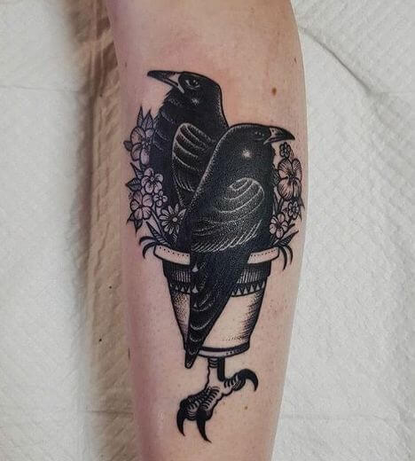 50+ Crow Raven Tattoo Designs For Men (2023) With Meaning