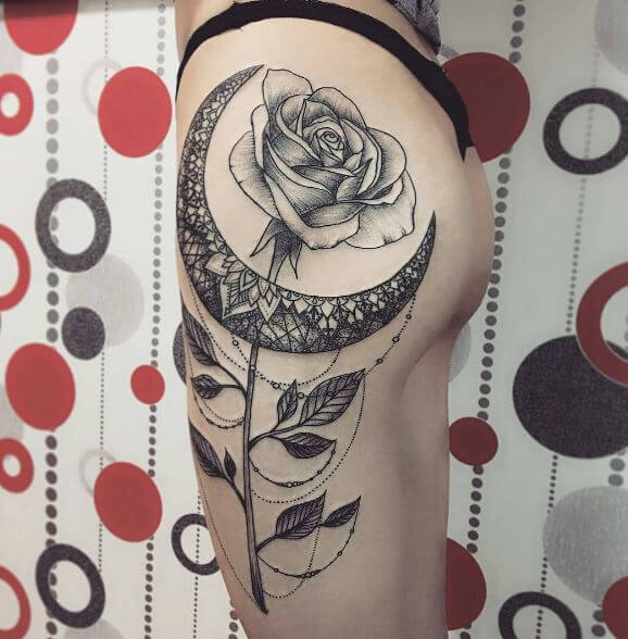 100+ Best Moon Tattoos For Guys (2023) Phases With Meaning
