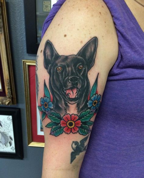Dog Half Sleeve Tattoos