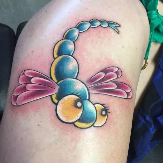 Dragonfly Tattoos On Foot Pics