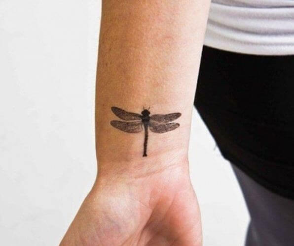 E Tattoo Dragonfly