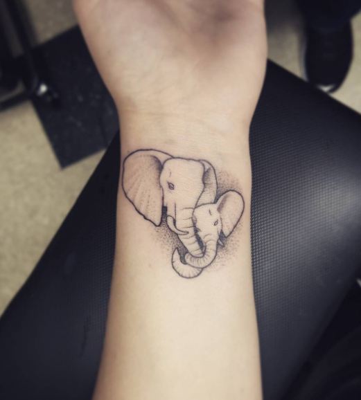 Elephant Tattoos Designs On Wrist For Girls