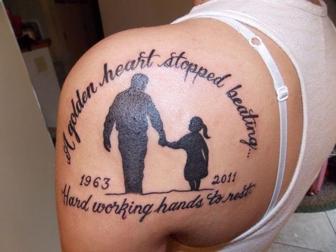 Father Daughter Matching Tattoos
