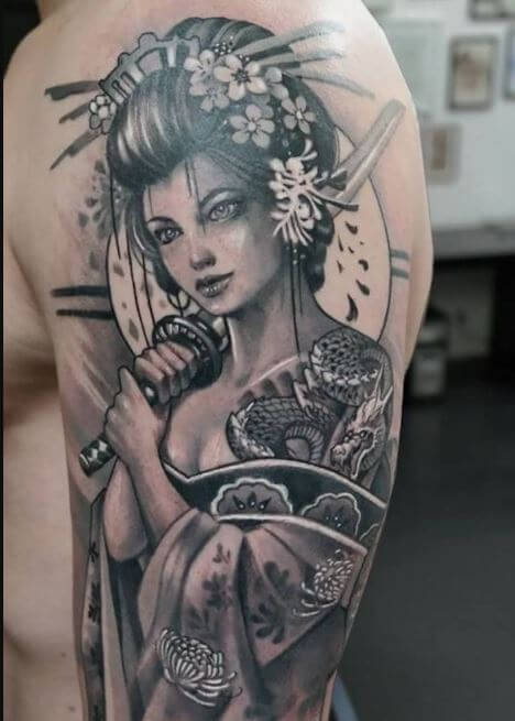 Female Samurai Tattoo