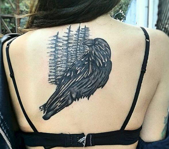 Forest Crow Tattoos