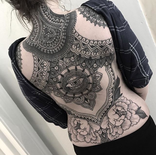 Full Back Tattoos For Girls