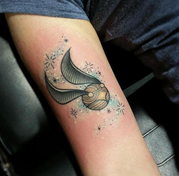 Harry Potter Golden Snitch Tattoos