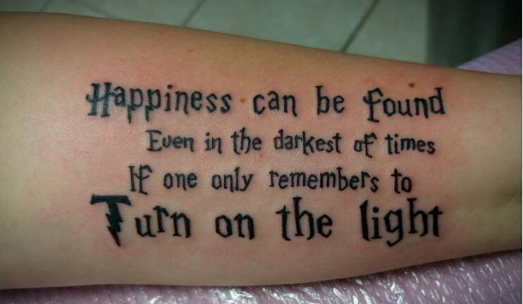 Harry Potter Quote Tattoos Dumbledore